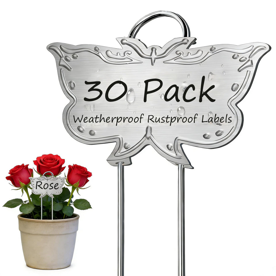 XPIEYSOL butterfly plant label with 11-inch stake for easy garden labeling.