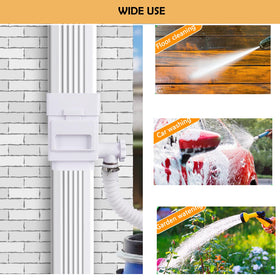 XPINYT adjustable valve with five flow settings for flexible water collection.
