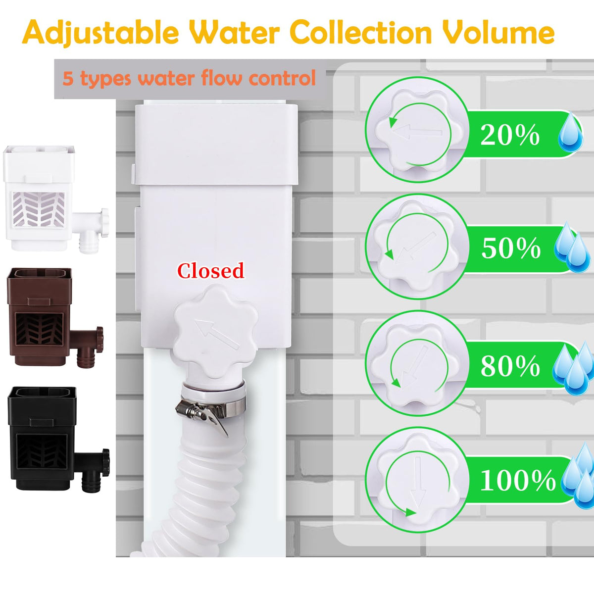 XPINYT removable rainwater filter cover for easier maintenance and cleaner water.