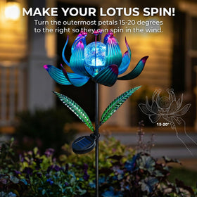 XPSCOCO color cycle LED lights illuminate the sculpture after dusk