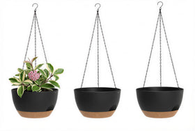 XQSHPDM hanging planters 3-pack with durable chains for versatile indoor or outdoor decor