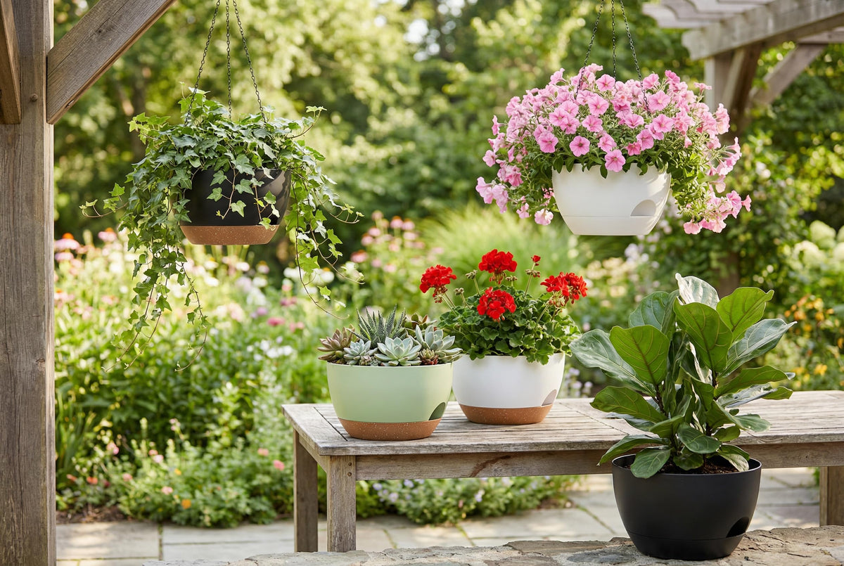 XQSHPDM matte finish planters blend with modern and rustic styles