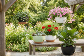 XQSHPDM matte finish planters blend with modern and rustic styles