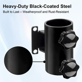 XRDS-RF adjustable clamp fits poles up to 2.24 inches securely