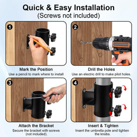 XRDS-RF deck post and fence rail mount enables versatile outdoor setups
