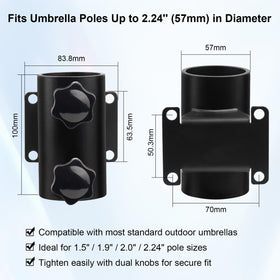 XRDS-RF heavy-duty black-coated steel resists rust in outdoor conditions