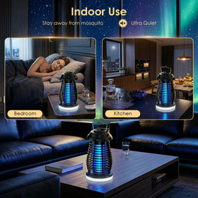 XRiba 360-degree UV attraction in action drawing pests toward the grid