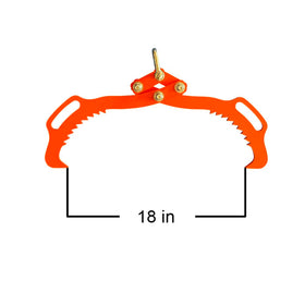 XROPURR log skidding tongs provide 18-inch reach for towing logs