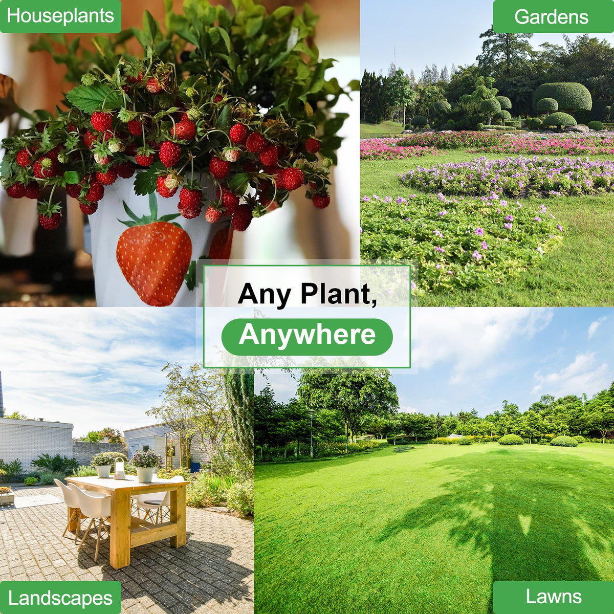XSEINO for indoor and outdoor plants helps reduce watering frequency.