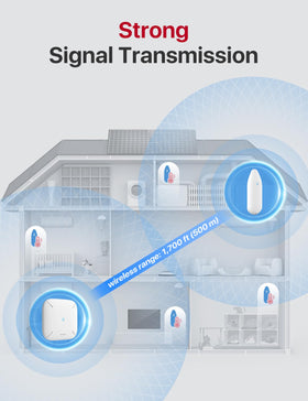 X-Sense 2.4 GHz Wi-Fi setup enables remote monitoring anytime.