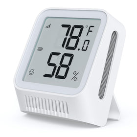 X-Sense WiFi thermometer front view shows precise indoor readings for your room