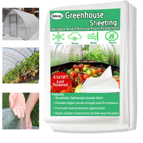 Xstronq 6.5x10ft greenhouse film rolled for quick outdoor cover setup
