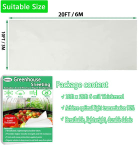 Xstronq 6 mil thick polyethylene film provides durable outdoor coverage