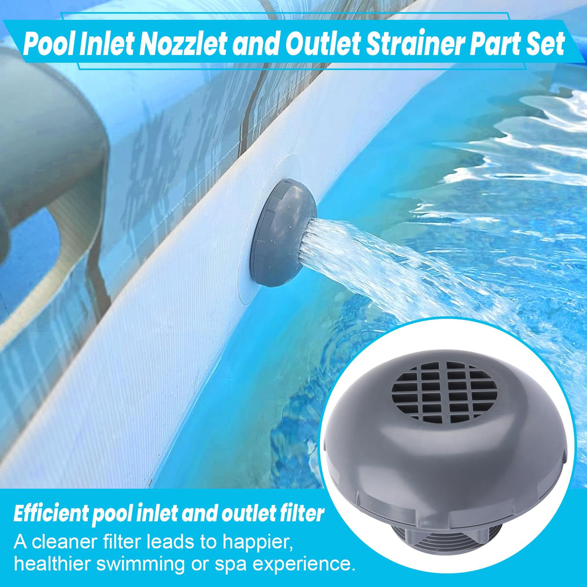 Durable XT plastic valve withstands sun exposure for lasting filtration reliability.