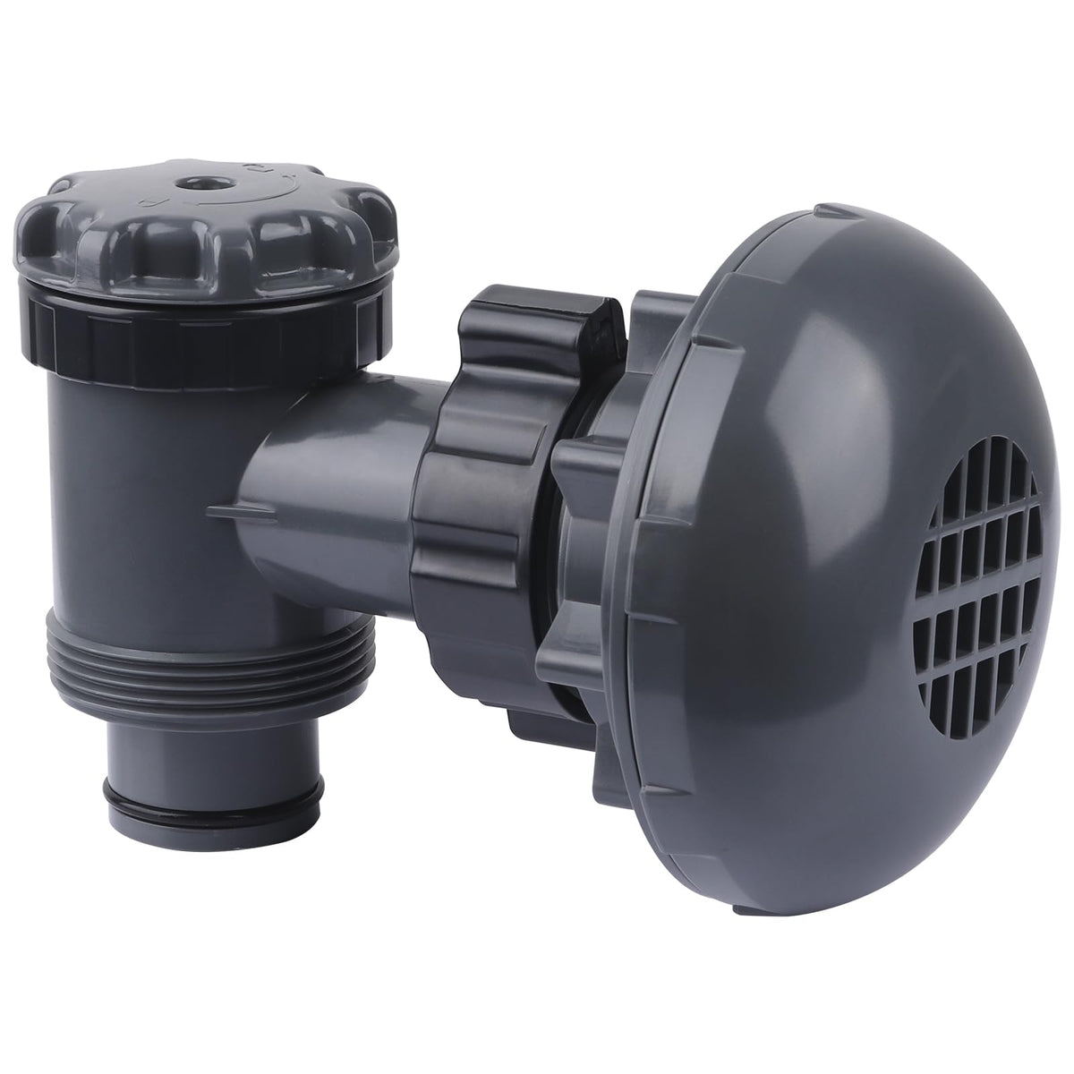 XT on/off plunger valve with strainer for above-ground pools enhances filtration setup.