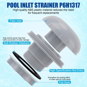 XT pool strainer compatible with Intex, Bes-tway, Coleman models ensures reliable pool maintenance.