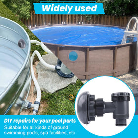XT valve enables smooth on/off operation during pool filtration.
