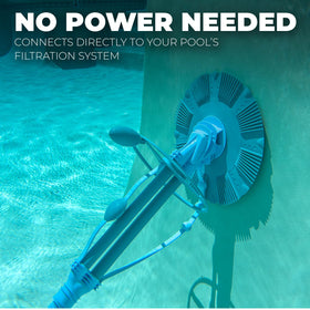 XtremepowerUS 30ft hose set extends cleaning reach for larger pools.