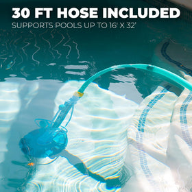 XtremepowerUS durable suction hoses resist scuffs to protect pool surfaces.