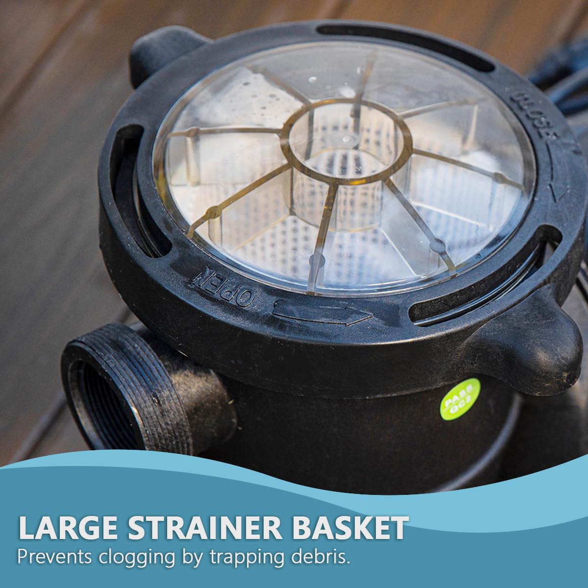 XtremepowerUS high-efficiency motor provides quieter operation during routine pool use.