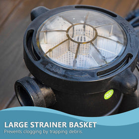 XtremepowerUS high-efficiency motor provides quieter operation during routine pool use.