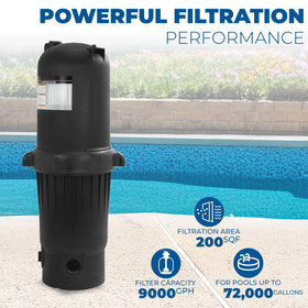 XtremepowerUS in-ground pool filter system offers durable performance for year-round use.