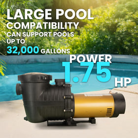 XtremepowerUS pump basket lid reveals oversized strainer for debris monitoring.