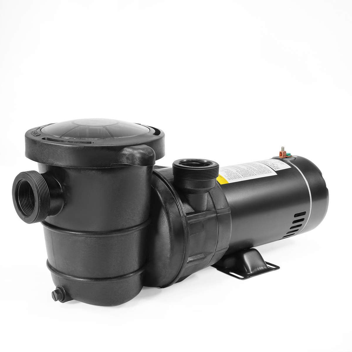 XtremepowerUS pool pump front view showing compact, sturdy design for above-ground setups