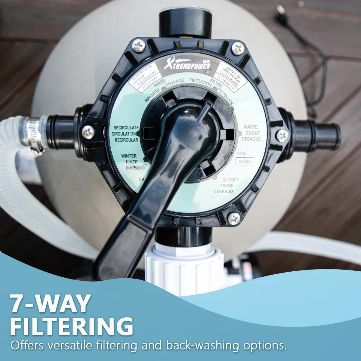 XtremepowerUS pool filtration system keeping water clear during season