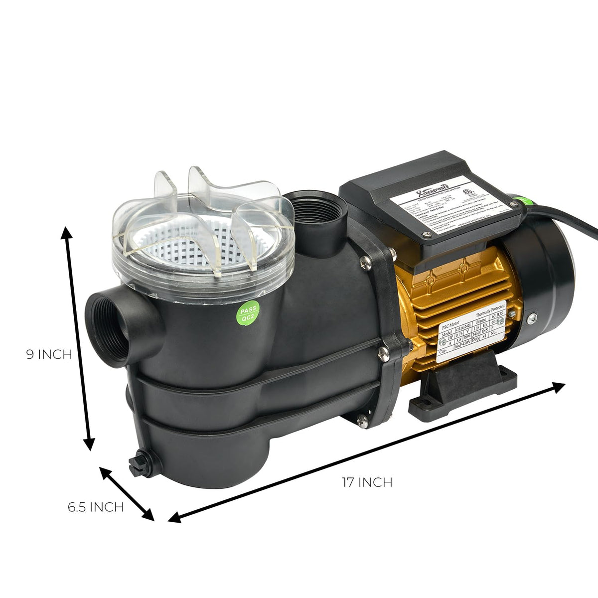 XtremepowerUS weather-protected shell designed for outdoor pool setups.