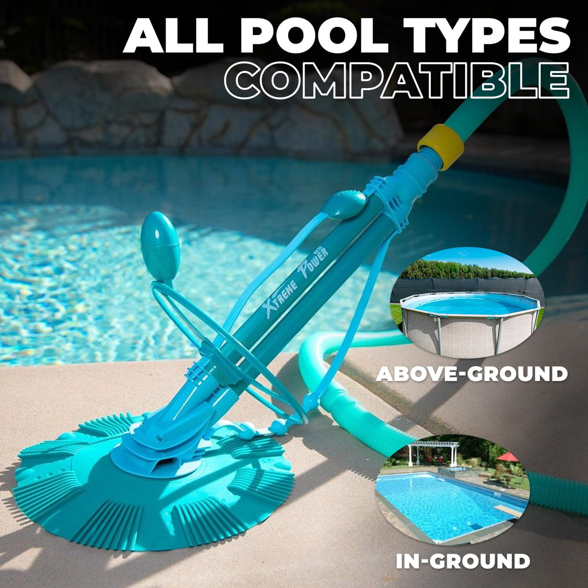 XtremepowerUS quiet operation reduces noise during automated pool cleaning.