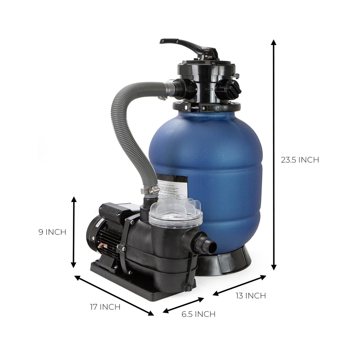 XtremepowerUS sand filter media fill supports proper setup and filtration.