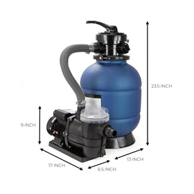 XtremepowerUS sand filter media fill supports proper setup and filtration.