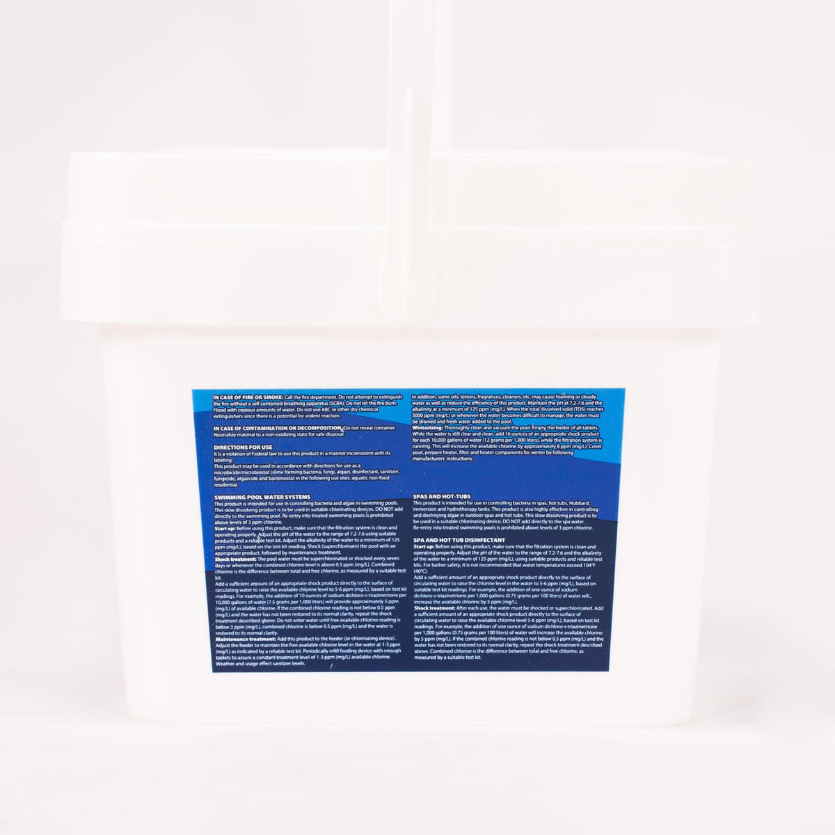 Xtremeclear 5 lb bucket ready for seasonal pool sanitation