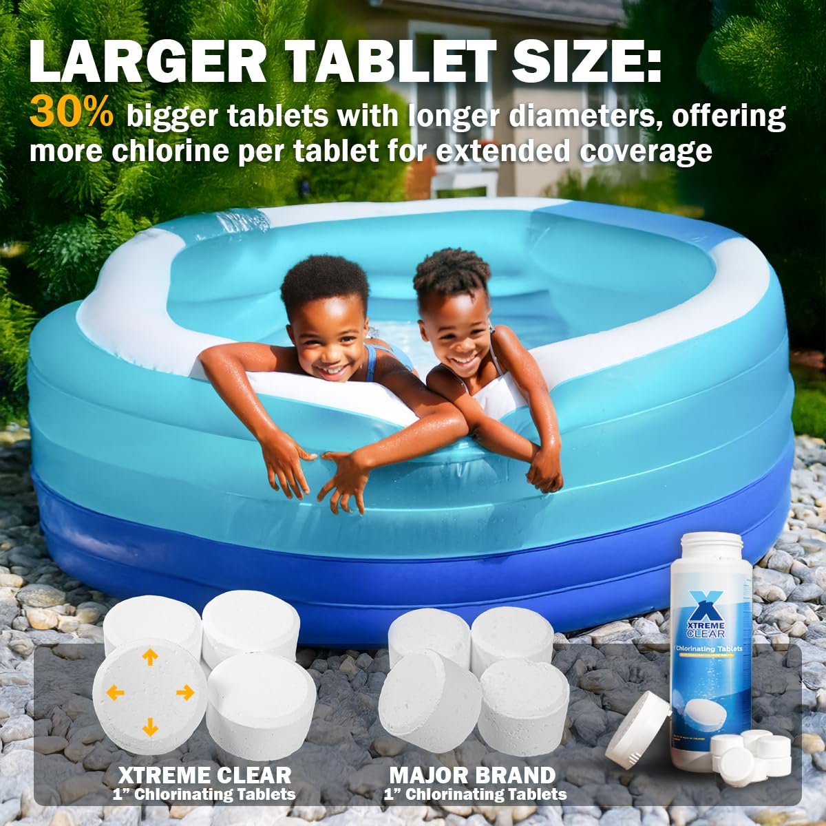 XtremepowerUS Xtremeclear floating dispenser-ready tablets for easy dosing