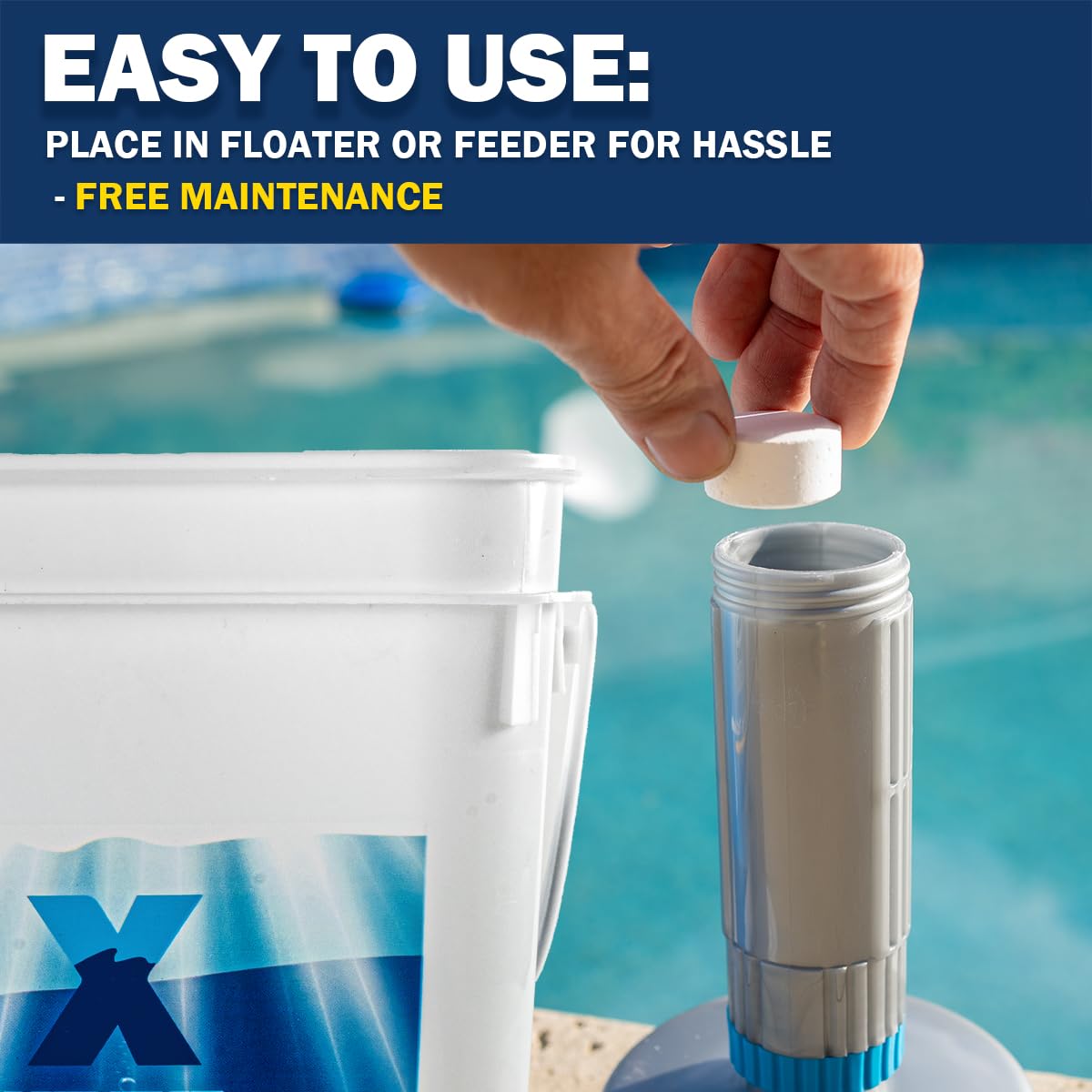 XtremepowerUS XtremeClear floating dispenser-ready for flexible pool control