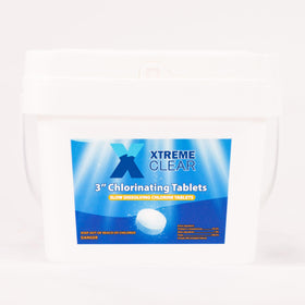 Xtremeclear in pool skimmer ready for automatic chlorinator compatibility
