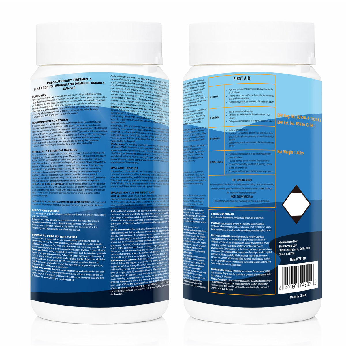 XtremepowerUS Xtremeclear slow-dissolving tablets improving water balance