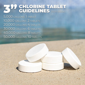 Xtremeclear tablets dissolving slowly in water for efficient use