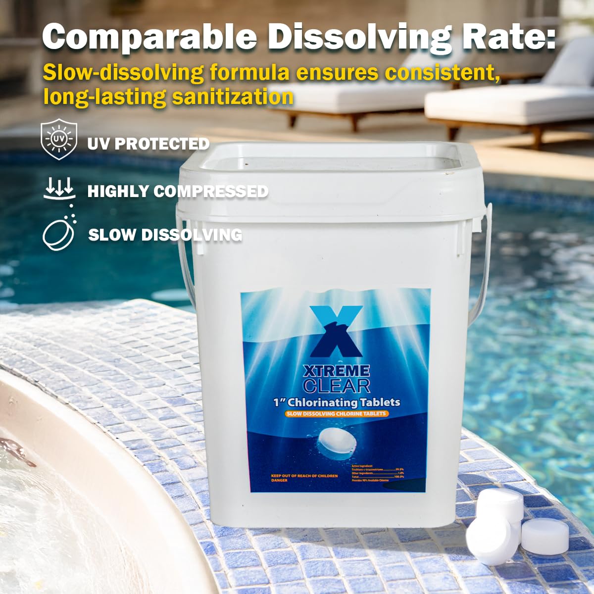 XtremepowerUS XtremeClear in skimmer basket for convenient chlorination