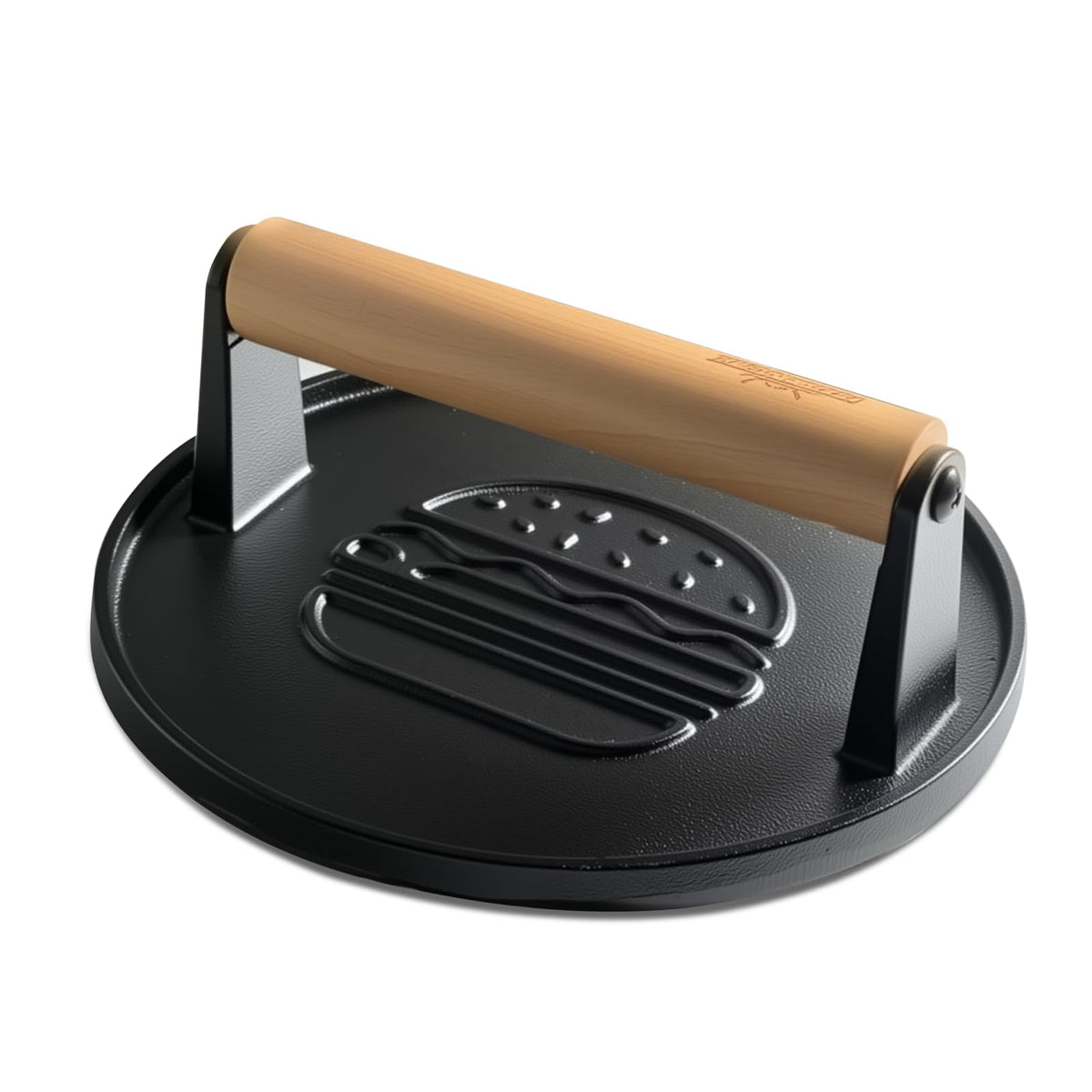 XUDAKAIXIN burger press with grooved surface for even sear and crust