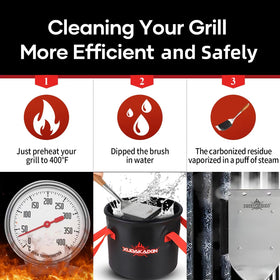 XUDAKAIXIN in-use steam cleaning on grill surface for quick results