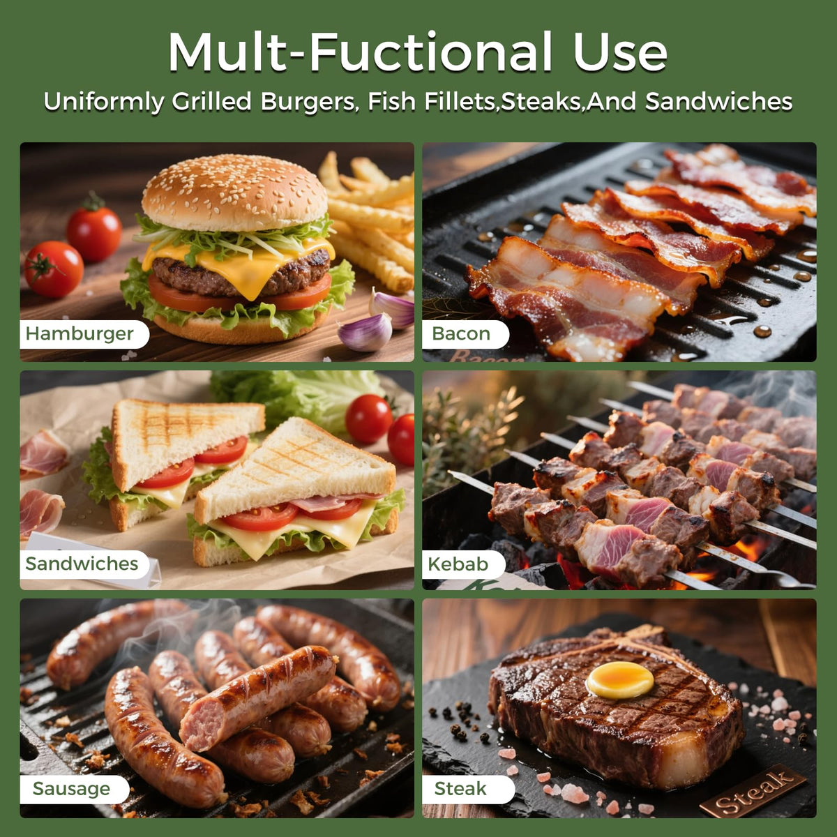 Compact, durable tool ideal for outdoor barbecues and indoor cooking