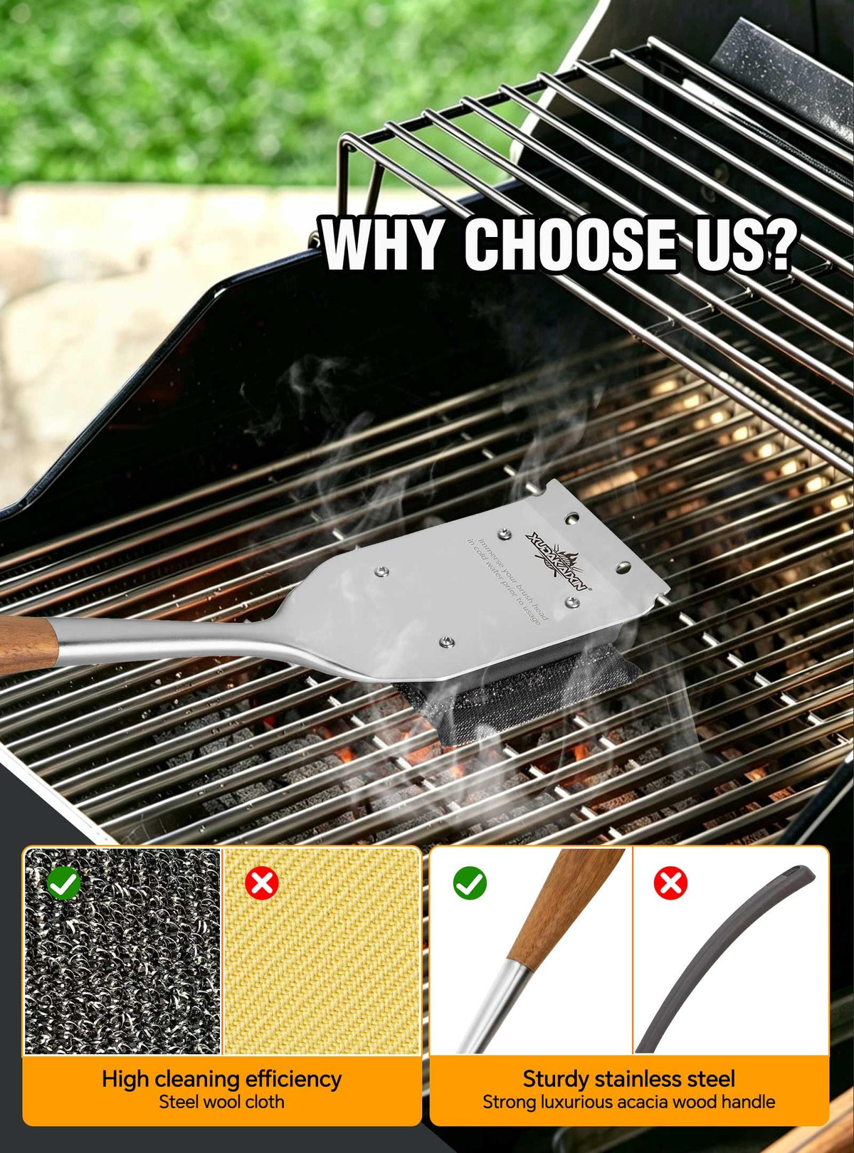 Compatible with all grill types and griddles for versatile use