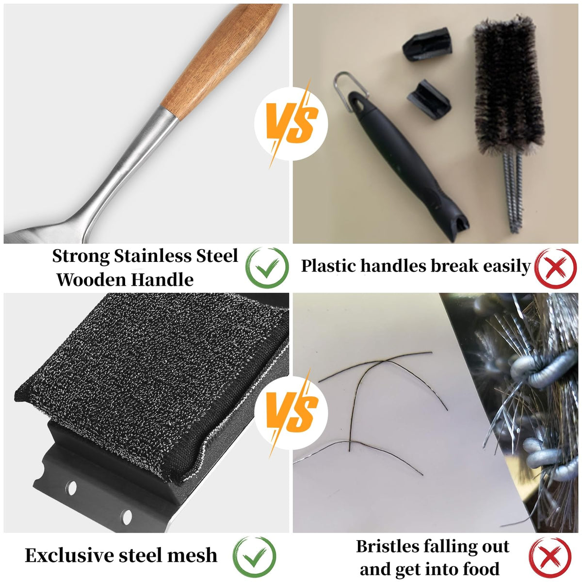 XUDAKAIXIN bristle-free steam brush gift idea for grill lovers.