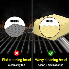 XUDAKAIXIN long handle keeps hands away from heat during grilling sessions.