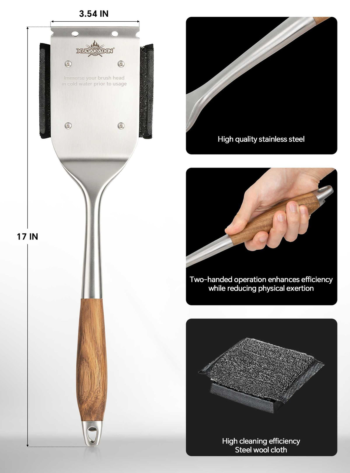 XUDAKAIXIN replacement brush head allows easy refresh of your tool.