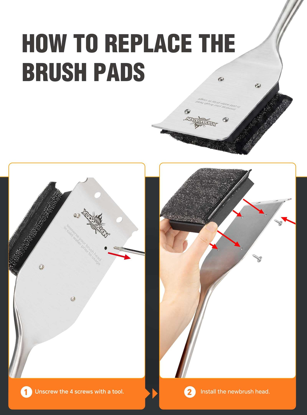 Safe grip design reduces contact with heat for confident grilling