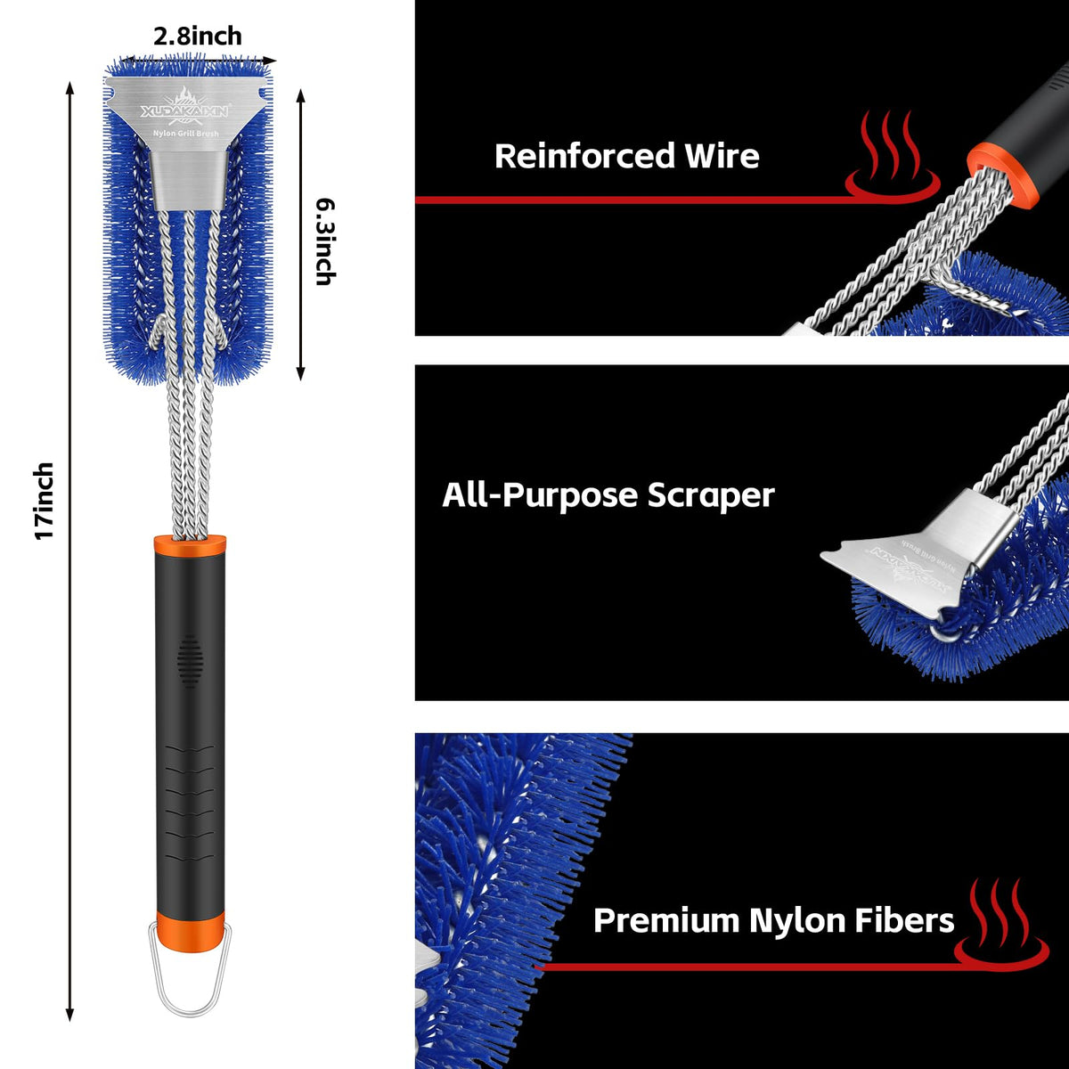 XUDAKAIXIN razor-sharp scraper tackles stubborn grime with minimal effort