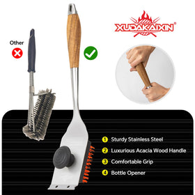 XUDAKAIXIN stainless steel construction for durable grill tools.